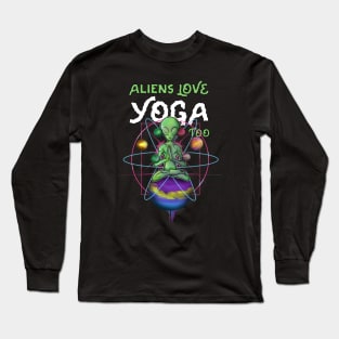 Meditating Alien Long Sleeve T-Shirt